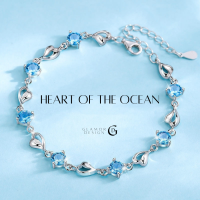 GLAMOR✨สร้อยข้อมือเงินแท้ เพขรใหญ่ HEART OF OCEAN นำรักที่บริสุทธิ์ กําไลข้อมือเพชร กําไลข้อมือผู้หญิง กำไลข้อมือเงินแท้ กำไลพลอย