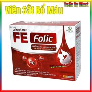 Viên uống bổ máu Fe Folic bổ sung Sắt III- Acid Folic, Hỗ Trợ Tạo Hồng Cầu