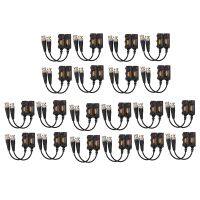 1080P AHD/HD-CVI/TVI/CVBS Passive HD Video Balun Transmitter 20 Pairs (UTP Up to 350M-600M)