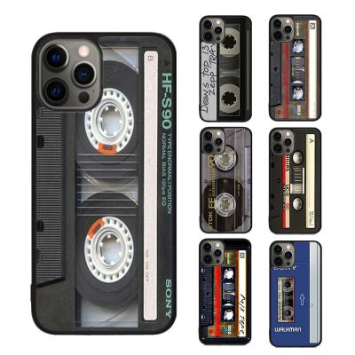 Cassette Mix Tape Phone Case cover For iPhone 14 13 Pro Max Coque 12 11 Pro Max For Apple 8 PLUS 7 6S XR X XS fundas