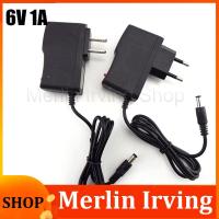 Merlin Irving Shop 6V 1A AC to DC 100V-240V Wall Charger Power Supply 1000ma Adapter Converter Adaptor Transformer Charging 5.5*2.5mm