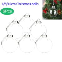 [Zeberdany] 6pcs Christmas Ball Xmas Hanging Ball pendant round Ball PARTY pendants Decoration