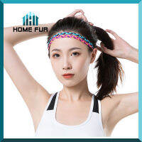 Home Fur ยางคาดผมสำหรับออกกำลังกาย เล่นฟิตเนสโยคะ มีเรซิ่นกันลื่น