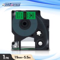 18442 Tape For DYMO Rhino IND Vinyl Label 18442 Black on Green Printer Tape Cassette For DYMO Rhino 4200 5200 6000 Label Maker