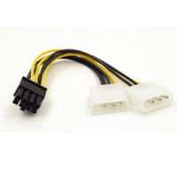 【support】 al rehman trader. Mosunx Dual Molex LP4 4ขาเป็น8 Pin PCI-E สายไฟอะแดปเตอร์ของขวัญลวดส่ง28มีนาคม