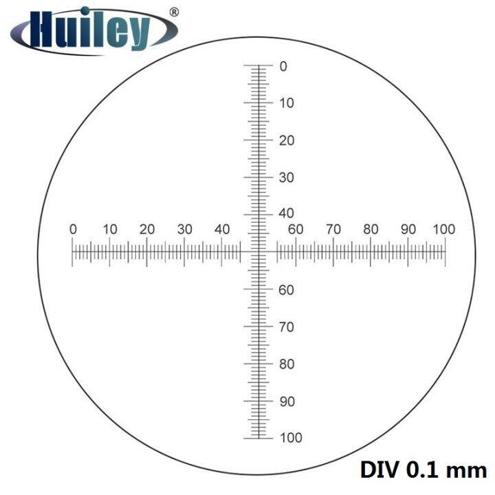 DIV 0.1 mm Eyepiece Micrometer for Microscope Ocular Calibration