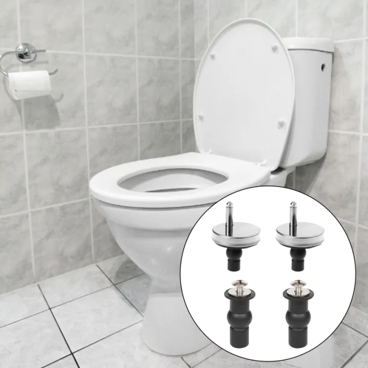 1 Pair Toilet Seat Fixings Universal Toilet Seat Hinge With Spare