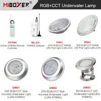 ┅✑ MiBoxer 9W/15W/18W RGB CCT Wall-mounted Underwater Lamp IP68 underwater 27W PAR56 LED Pool Light AC12V/DC12-24V;433MHz Gateway