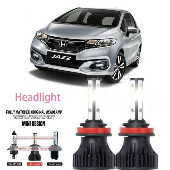 หลอดไฟหน้ารถยนต์-led-lai-40w-6000k-สีขาว-สําหรับ-honda-jazz-gegggp-2008-2023