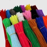 【LZ】❅◈  Hastes de fio torção limpadoras de cachimbos hastes de 30cm de chenille decorativa artesanal de crianças para educação flores e grinaldas falsas com 100 peças