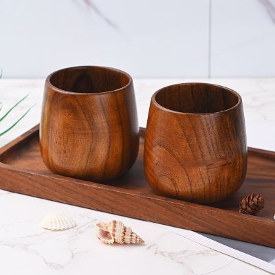 Retro Jujube Wood Anti-scalding Tea Cup Pot Belly Cup Restaurant Wooden Tea Cup Handmade Natural Durable Wooden Cup 160ml