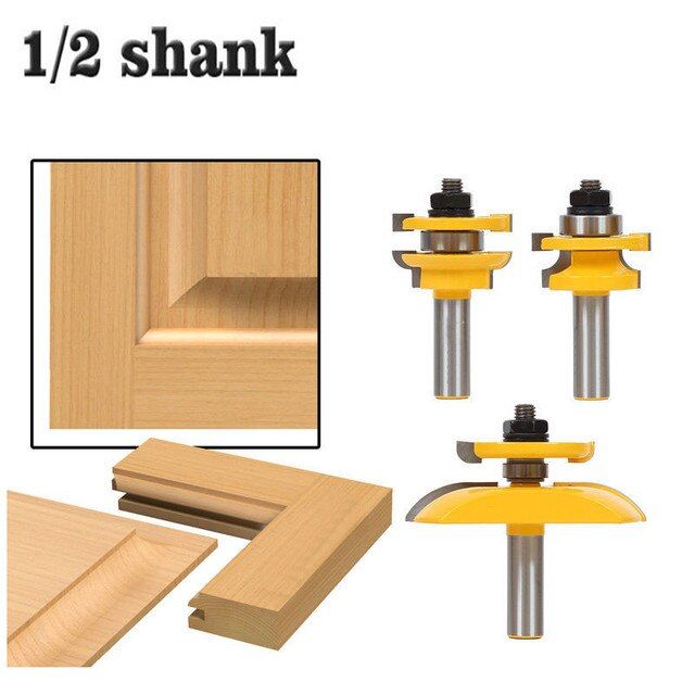 3pcs-set-12-7mm-1-2-shank-corner-round-over-rail-และ-stile-wood-router-bit-tungsten-carbide-cutters-สําหรับเครื่องมืองานไม้ไม้