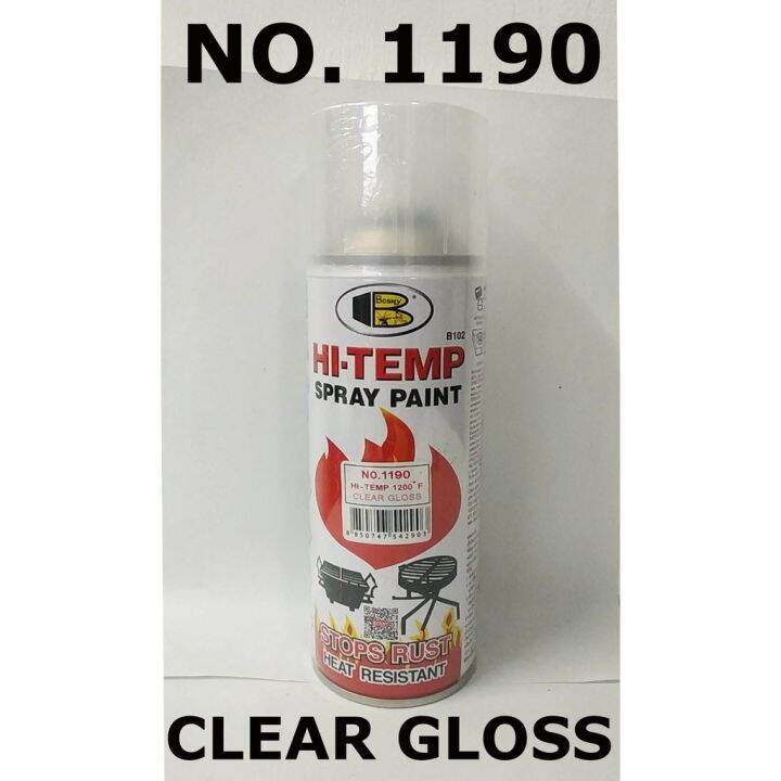 COD BOSNY HI TEMP PAINT NO. 1190 HITEMP 1200°F CLEAR GLOSS ( 400 cc PER ) HIGH TEMPERATURE