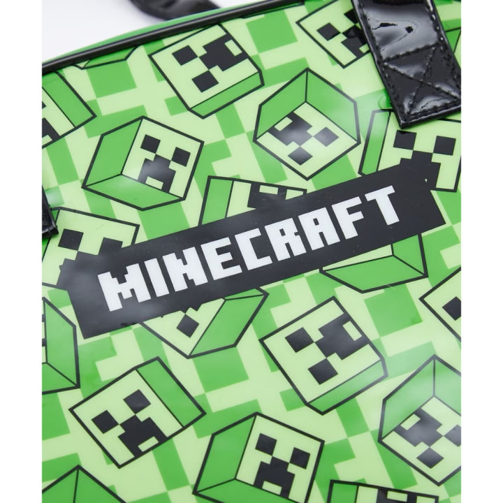 ของแท้-พร้อมส่ง-กระเป๋าพลาสติก-กันน้ำ-minecraft-มายคราฟ-ว่ายน้ำ-กระเป๋า