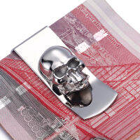 Modern - Brand New 2022 Skull Designs Men Sliver Money Clip Slim Pocket Purse Cash Holder Card Organizer Men Women Wallet