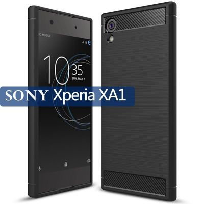 เคสกันกระแทกสไตล์ใหม่สำหรับ Sony Xperia XA1 G3112 G3116โทรศัพท์ซิลิโคนเคสสำหรับ Sony เคลือบเงา Sony Xperia XA1เคสคาร์บอนไฟเบอร์