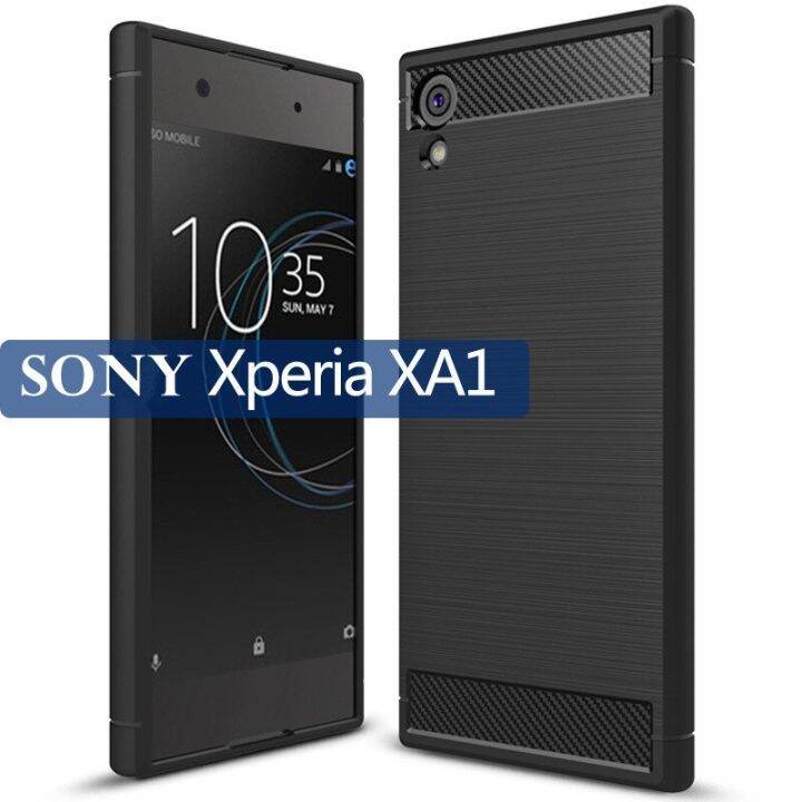 เคสกันกระแทกสไตล์ใหม่สำหรับ-sony-xperia-xa1-g3112-g3116โทรศัพท์ซิลิโคนเคสสำหรับ-sony-เคลือบเงา-sony-xperia-xa1เคสคาร์บอนไฟเบอร์