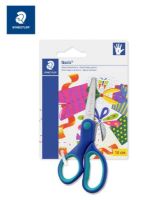 STAEDTLER SCISSORS NORIS CLUB 14CM LEFT HAND BLISTERCARD กรรไกร นอริสคลับ 14 ซ.ม (มือซ้าย) รุ่น 965 14 LNBK04 (จำนวน 1 ชิ้น)