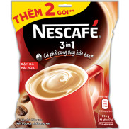 Hàng tặng thêm 2 gói - NESCAFE 3in1 Đậm đà hài hòa Túi 46 góix17g Tổng 48