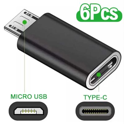 Type C ตัวเมียเป็น Micro USB ชาย USB ตัวเชื่อมอะแดปเตอร์ Typec ไมโคร USB R ตัวแปลงอะแดปเตอร์สำหรับ Huawei แอนดรอยด์