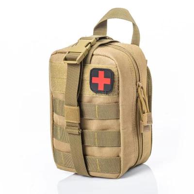 ；。‘【； Survival First-Aid Kit Container Travel Oxford Cloth Waterproof Tactical Waist Pack Outdoor Climbing Camping Equipment Safe Bag
