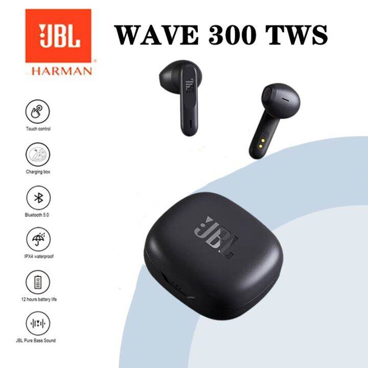 JBL Wave 300 TWS True Wireless Bluetooth 5.2 Earphones 3D Surround
