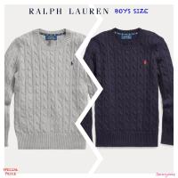 RALPH LAUREN CABLE-KNIT COTTON SWEATER ( BOYS SIZE 8-20 YEARS )