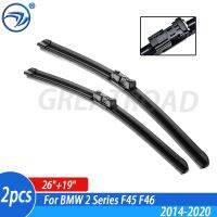 Wiper 4A &amp; 4A Front Wiper Blades For BMW 2 Series F45 F46 216i 218i 220i 225i 225xe 216d 218d 220d 2014 - 2020 26"+19"