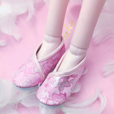 For 60cm 13 BJD SD Doll 7.8cm Embroidered Shoes Doll Accessories Ancient Costume Style Shoes for Girls Toys New