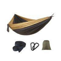 Camping Hammock with Hammock Straps and Black Carabiner Camping Survival Travel Double Person