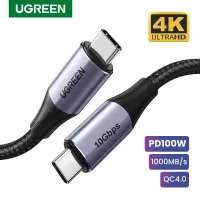 UGREEN USB-C 1 Mét Đến Cáp USB-C, GIao ĐIện 100W USB C 3.1 Gen 2 10Gbps 4K VIdeo