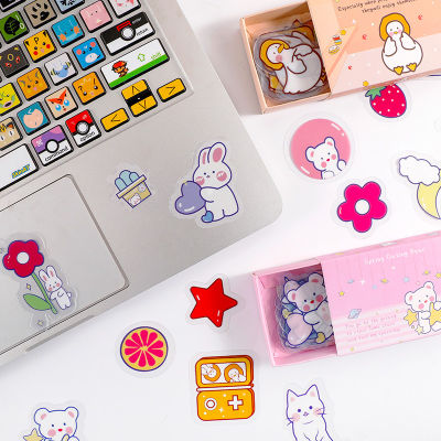 40 Pcs Japanese Cartoon Boxed Sticker Girl Diary Phone Decoration Stickers Waterproof