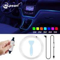 【CC】 Led Car Interior Lights Strip Multiple Modes Ambient Atmosphere Dashboard Lamp 1m-5m strip