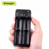 Essager 18650เครื่องชาร์จแบตเตอรี่แบตเตอรี่ชาร์จซ้ำได้แบบอเนกประสงค์ชาร์จสำหรับดับเบิลเอทริปเปิลเอ Li Ion แบตเตอรี่ USB Charger 4 2สล็อตJH