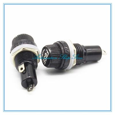 10PCS Automobile Fuses Insurance Pipe Seat Panel Mounting Fuse Holder 12mm HRC Fuse Holder BLX-1 5X20 Fuses Accessories