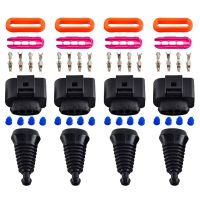 4 Set Ignition Coil Wiring Harness Connector Plug Repair Kit for A4 A6 A8 Golf Car Coil Plug Replacement Coils