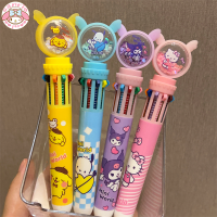 Sanrio 612ชิ้นปากกาลูกลื่น10สีปากกา Kuromi H Ello K Itty Pochacco การ์ตูนนักเรียนเครื่องเขียน0.7หมายเหตุเครื่องหมายโรงเรียนสำนักงานปากกา