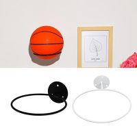 【HOT】❡✕♟  Wall Mounted Basketball Rack Iron Multi-purpose Football Shelf Holder Saving Room