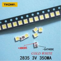 TKDMR 1000/500pcs LED 3528 2835 1210 Light Beads High Power 1W 3V and 6V Cool White for LED LCD TV Backlight Application Electrical Circuitry Parts
