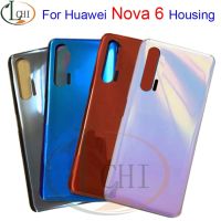 สำหรับ Huawei Nova 6ฝาครอบกระจกด้านหลังปลอกหุ้มช่องหลัง Nova6เคสสำหรับหัวเหว่ย Huawei Nova 6กระจกหลัง