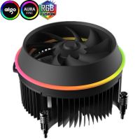 【♘COD Free Cas♘】 daoxia Aigo Darkflash Shadow พัดลมระบายความร้อน Cpu Aura Sync 3P-5V Tdp 280W 4pin Pwm แหวนคู่ Led พัดลม Rgb เย็นสำหรับอินเทล Lga 115x