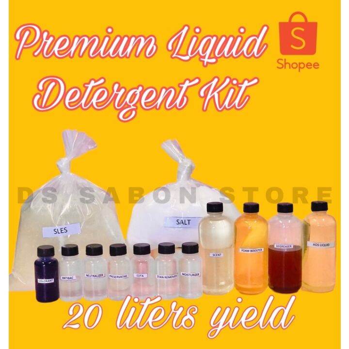 practical PREMIUM Liquid detergent kit diy with instruction Lazada PH