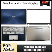 J76ใหม่อุปกรณ์ Asus ของแท้ Zenbook 15 UX533 UX533F UX533FD หน้าจอ LCD สำหรับแล็ปท็อปฝาหลังฝาปิดโน้ตบุคที่พักเท้า13NB0NM3AM0101เคสด้านล่าง