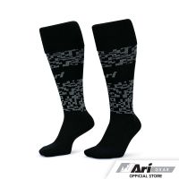 ARI PIXEL LONG SOCKS - BLACK/GREY ถุงเท้ายาว อาริ พิกเซล สีดำ