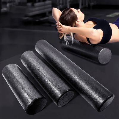 【YF】 Black Foam Roller Massager Relieves Muscle Pain Practical for Back Legs Exercise Massage