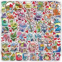 10/30/60pcs Cartoon Ins Cute Drink Graffiti Stickers Aesthetic Kawaii Scrapbook Laptop Phone Waterproof Sticker Decal Kid Toy