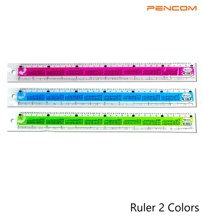 Pencom ไม้บรรทัด 30 ซม. สูตรคูณ Ruler 30 cm. multiplication table ...