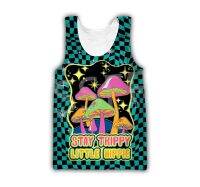 hot【DT】 Tessffe Hipple Aliens Psychedelic Trippy Streetwear Men/Women Sleeveless TankTop