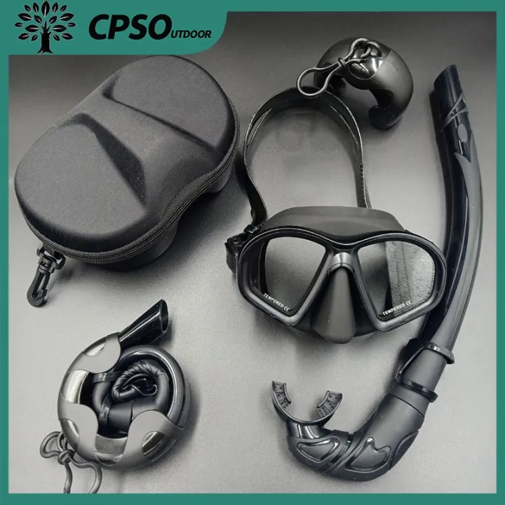 Diving Flashlight Swimming Snorkeling Goggles CPSO Tempered Glass