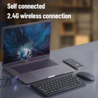 New 2.4G Wireless Keyboard And Mouse Suit USB 2.0 Portable Slim Design Ergonomic Keyboard And Mice Noise Reduction For Laptop